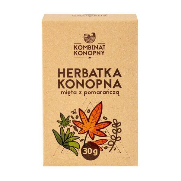 Herbata Konopna Mięta Pomarańcza 30g Kombinat K. FilarZdrowia