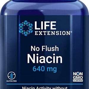 LIFE EXTENSION No Flush Niacin 100 kapsułek witamina B3 metabolizm