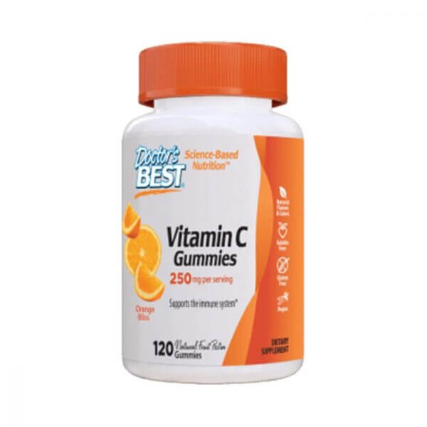 DOCTOR'S BEST Vitamin C Gummies - Witamina C (120 Żelek) FilarZdrowia