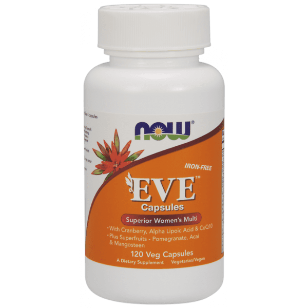 NOW FOODS EVE Superior Womens Multi - Multiwitamina i Składniki Mineralne dla Kobiet EVE bez Żelaza (120 kaps.) FilarZdrowia