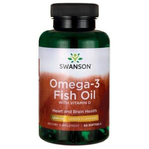 SWANSON Omega-3 & Witamina D3 (60 kaps.) | Kości FilarZdrowia