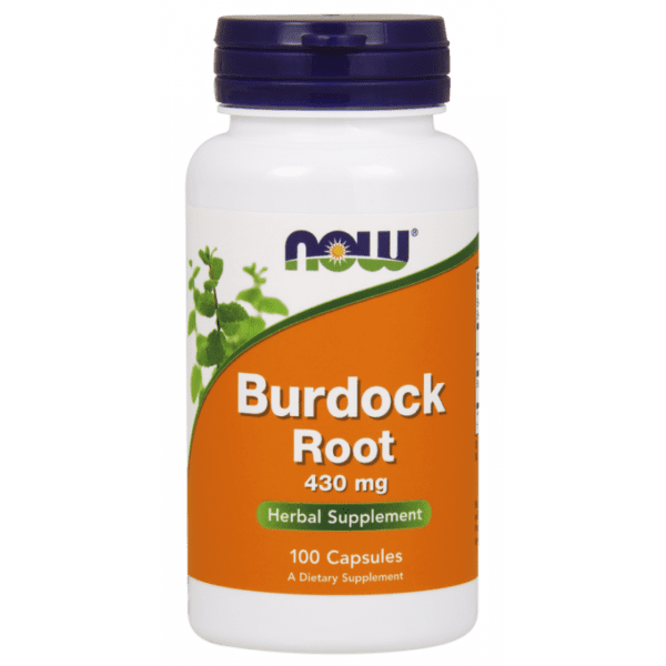 NOW FOODS Burdock Root - Korzeń Łopianu 430 mg (100 kaps.) FilarZdrowia