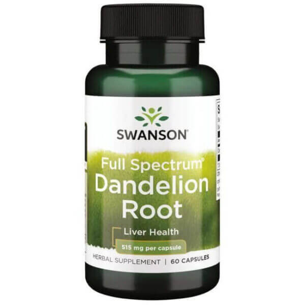 SWANSON Dandelion Root 515 mg (60 kaps.) | Mózg FilarZdrowia