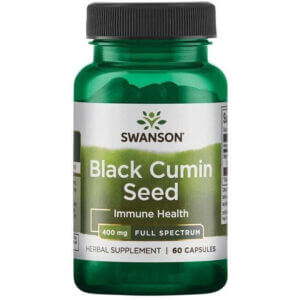 SWANSON Full Spectrum Black Cumin Seed - Nasiona czarnego kminu 400 mg (60 kaps.)
