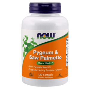 NOW FOODS Pygeum (Śliwa Afrykańska) & Saw Palmetto (Palma Sabalowa) (120 kaps.)