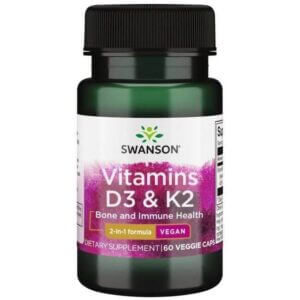 SWANSON Witamina K2 & D3 (60 kaps.) | Krzepnięcie