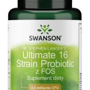 SWANSON Ultimate 16 Strain Probiotic z FOS (60 kaps.)