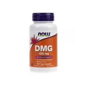 NOW Foods, DMG, 125 mg, 100 Wegetariańskich Kapsułek