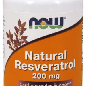 NOW FOODS Natural Resveratrol 200 mg (60 kaps.)