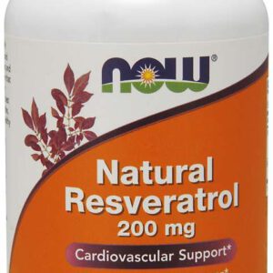 NOW FOODS Natural Resveratrol 200 mg (120 kaps.)