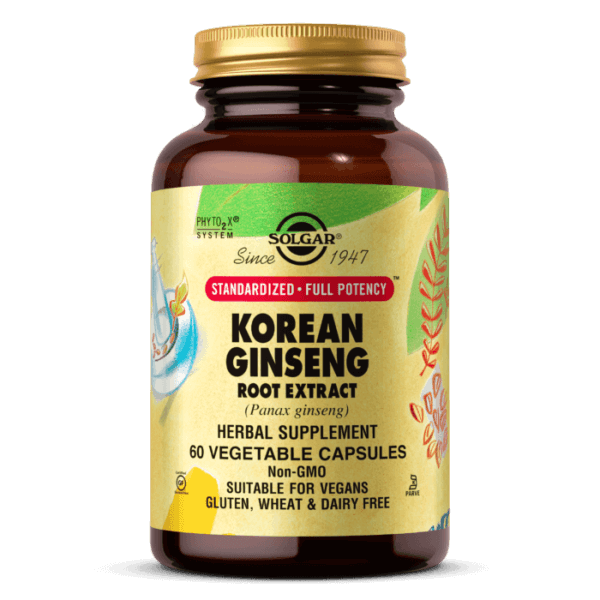 SOLGAR Korean Ginseng Root Extract SFP (60 kaps.) FilarZdrowia
