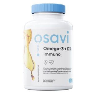 Osavi Omega-3 + D3 Immuno (Vital) - Cytryna - 120 kapsułek