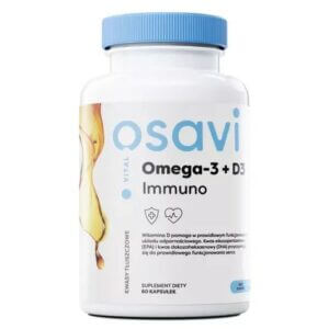 Osavi Omega-3 + D3 Immuno (Vital) - Cytryna - 60 kapsułek