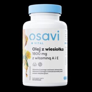 OSAVI Olej z wiesiołka 600 mg z wit. A i E (120 kaps.)