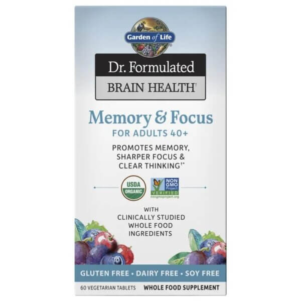 Garden of Life Dr. Formulated Memory & Focus 40+ - 60 Vtabs FilarZdrowia