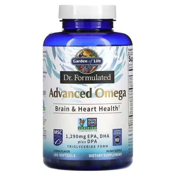 Garden of Life Dr. Formulated Advanced Omega - 180 kapsułek FilarZdrowia