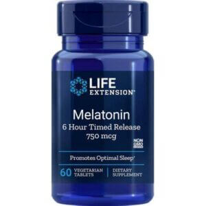 LIFE EXTENSION Melatonin 750 mcg 6 Hour Time Release (60 tabl.)