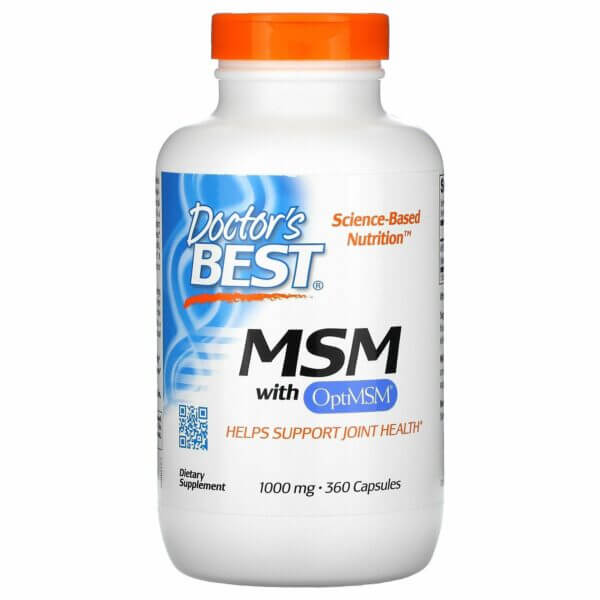 DOCTOR'S BEST MSM OptiMSM (360 kaps.) | Naturalne FilarZdrowia