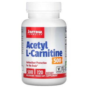 JARROW FORMULAS Acetyl L-Karnityna 500 mg (120 kaps.)