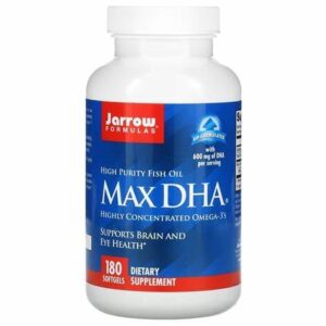 JARROW FORMULAS Max DHA (180 kaps.) | Mózg Wzrok