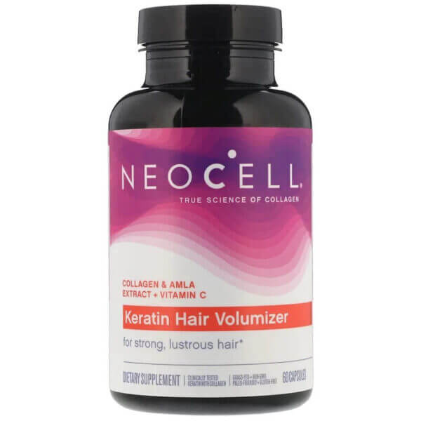 NeoCell Keratin Hair Volumizer, Keratyna Włosy - 60 kapsułek FilarZdrowia