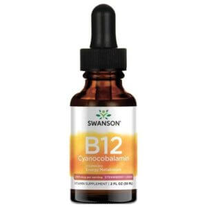 SWANSON Witamina B12 w Płynie (59 ml) | Energia Krew