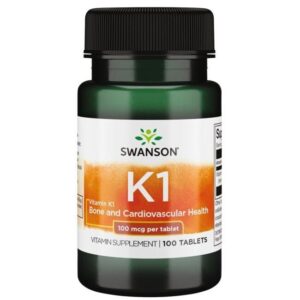 SWANSON Vitamin K1 100 mcg (100 tabl.) | Łatwe