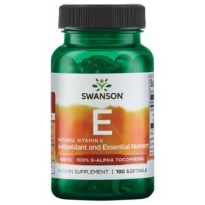 SWANSON Vitamin E 400 IU (100 kaps.) | Naturalne