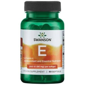 SWANSON Witamina E 200 IU (60 kaps.) | Antyoksydant