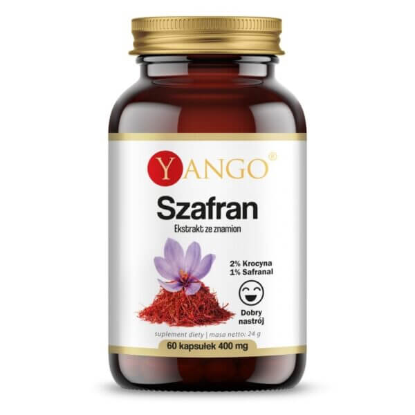 YANGO Szafran - Ekstrakt (60 kaps.) | Naturalne FilarZdrowia