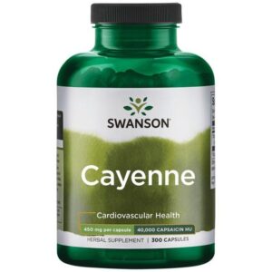 SWANSON Cayenne 450 mg (300 kaps.) | Naturalne