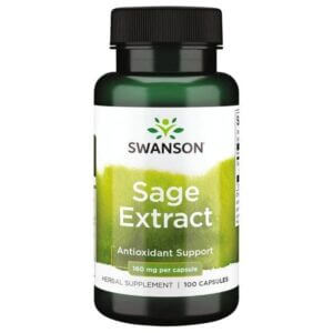 SWANSON Sage Extract (100 kaps.) | Naturalne
