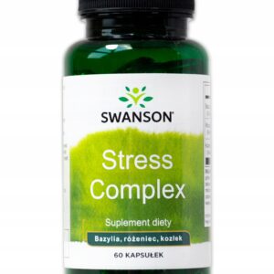 SWANSON Stress Complex - Rhodiola Holy Basil Valerian (60 kaps.)