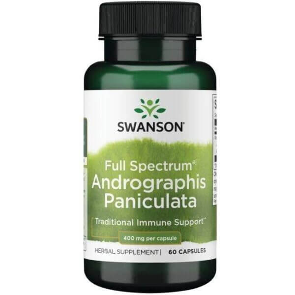 SWANSON Full Spectrum Andrographis Paniculata 400 mg (60 kaps.) FilarZdrowia