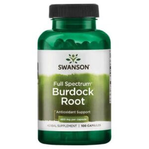 SWANSON Full Spectrum Burdock Root - Korzeń Łopianu 460 mg (100 kaps.)