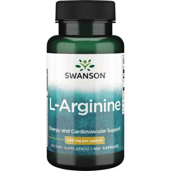 SWANSON L-Arginine 500 mg (100 kaps.) | Naturalne FilarZdrowia