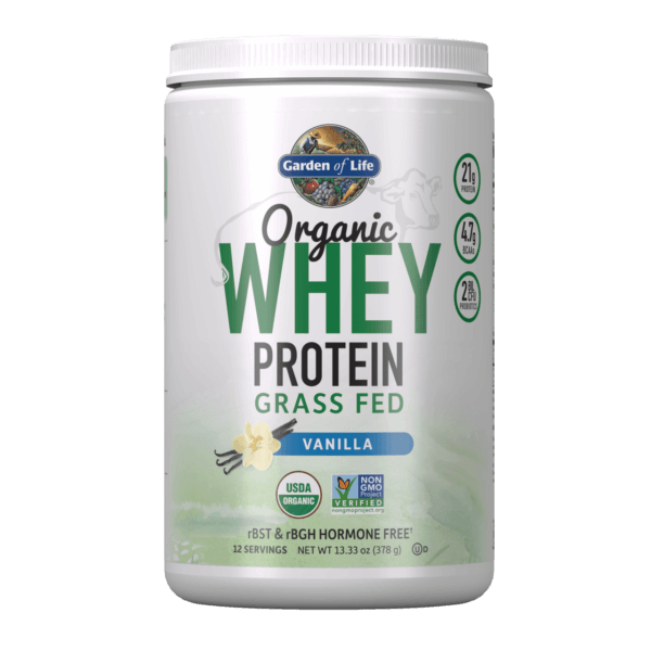 GARDEN OF LIFE Organic Whey Protein Grass Fed - Vanilla Flavor (378 g) FilarZdrowia
