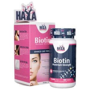 Haya Labs Biotyna 10000 mcg - 100 tabletek | Włosy
