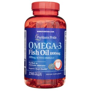 Puritan's Pride Olej Omega-3 1000 mg - 250 kapsułek