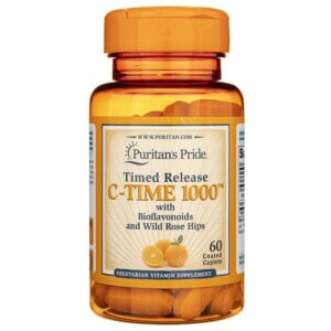 Puritan's Pride Witamina C - 1000 mg Powolne Uwalnianie - 60 tabletek