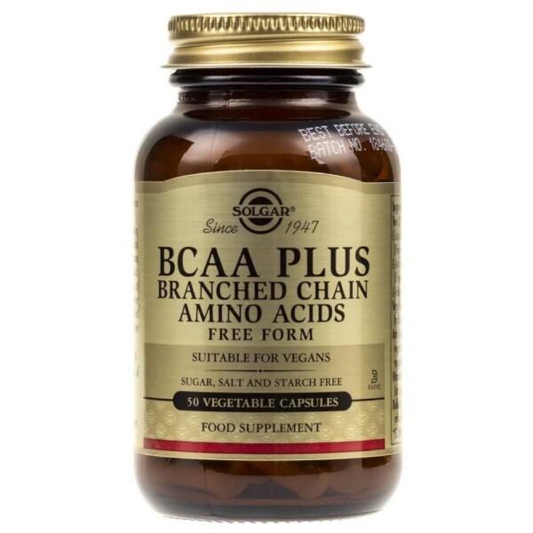 Solgar BCAA Plus - 50 kapsułek | Mięśnie Regeneracja FilarZdrowia