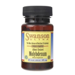 Swanson Molibden 400 mcg - 60 kapsułek | Aminokwasy