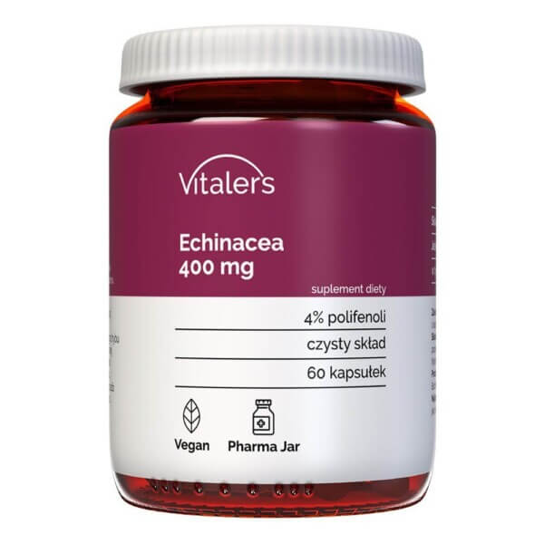Vitaler's Echinacea (Jeżówka purpurowa) 400 mg - 60 kapsułek FilarZdrowia