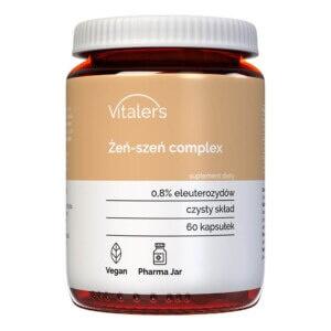 Vitaler's Żeń-szeń Complex - 60 kapsułek | Witalność