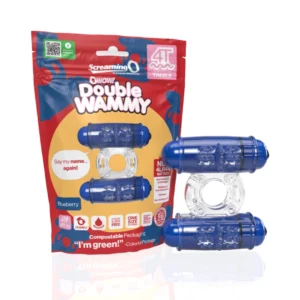 The Screaming O - 4T Double Wammy Podwójnie Wibrujący Pierścień Niebieski