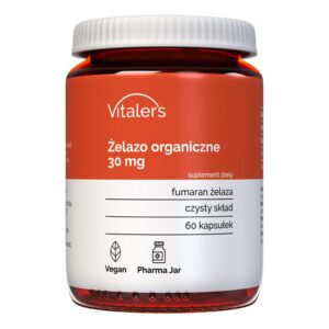 Vitaler's Iron (Żelazo organiczne) 30 mg - 60 kapsułek