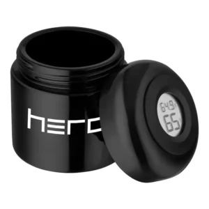 Szklany pojemnik bezzapachowy z higrometrem 100 ml HERO