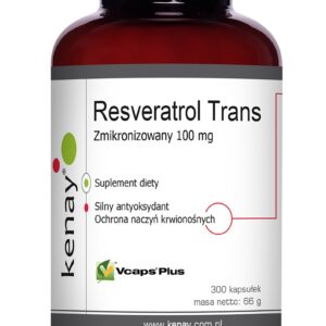 KENAY Zmikronizowany Resveratrol 100 mg (300 kaps.)