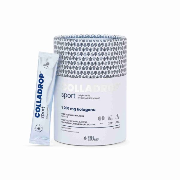 AURA HERBALS Colladrop® Sport, kolagen morski 5000 mg, saszetki (30 szt.) FilarZdrowia