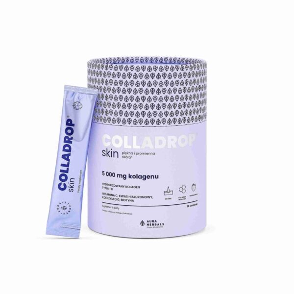 AURA HERBALS Colladrop® Skin, kolagen 5000 mg, saszetki (30 szt.) FilarZdrowia